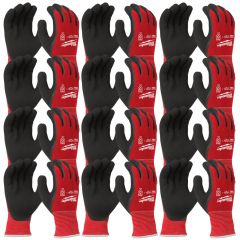 Milwaukee Accesorios 4932471606 12 pares de guantes de trabajo por inmersión talla 8/M clase de corte 1