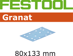 Festool 497117 Bandas de lija Granat STF 80x133 P40 GR50