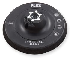 Flex-tools Accesorios 503754 Almohadilla de soporte de velcro con forma de cuenco de 115 mm