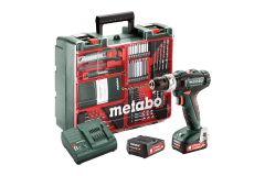 Metabo 601076870 Taladro de impacto sin cable PowerMaxx SB 12 SET 12V 2.0Ah Li-Ion en el lugar de trabajo móvil