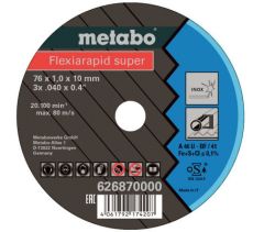 626870000 Disco de corte Flexiarapid Super Inox 76 x 1,0 x 10 mm 5 piezas