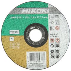HiKOKI Accesorios 782317 Disco de corte para acero inoxidable/metal 125 x 1,6 mm