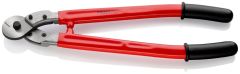 Knipex 9577600 Cortahilos para cables de acero, hierro redondo, Cu y Al 9,0-14,0 mm