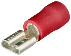 9799001 Manguitos de paso plano 100 uds. cable 0,5-1 mm2 (Rojo)