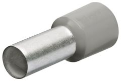 Knipex 9799331 Manguitos de extremo de conductor con cuello de plástico 200 unidades de cable de 0,75 mm2 (Gris)