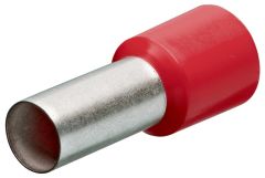 Knipex 9799337 Manguitos de extremo de conductor con cuello de plástico 100 Piezas cable 10 mm2 (Rojo)