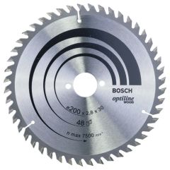 Bosch Professional Accesorios 2608640620 Hoja de sierra circular 200 x 30 x 48T Optiline Wood
