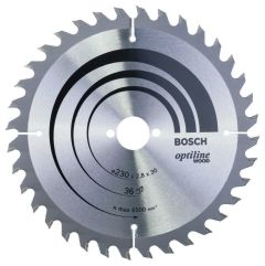 Bosch Professional Accesorios 2608640628 Hoja de sierra circular 230 x 30 x 36T Optiline Wood