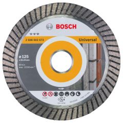 Bosch Professional Accesorios 2608602672 Disco de corte de diamante Best for Universal Turbo 125 x 22,23 x 2,2 x 12 mm