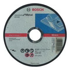 Bosch Professional Accesorios 2608603165 Disco de corte recto Estándar para metal A 60 TF BF, 125 mm, 22,23 mm, 1,6 mm