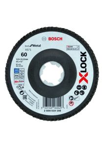 Bosch Professional Accesorios 2608619198 2608619198  Disco de solapa X-LOCK Best for Metal 115 mm K60 2608619198