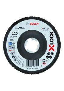 Bosch Professional Accesorios 2608619200 X-LOCK flap disc Best for Metal 115 mm K120