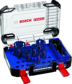 Bosch Professional Accesorios 2608900446 Juego de sierra de corona Expert Tough Material 22/25/35/40/51/68 mm 9 piezas
