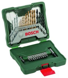 Bosch DIY Accesorios 2607019324 Juego de 30 piezas con brocas, puntas, portapuntas y avellanadores en un práctico maletín