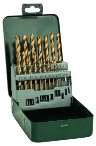 Bosch DIY Accesorios 2607019437 Juego de brocas de metal HSS-Tin de 19 piezas de titanio
