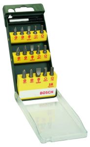 Bosch DIY Accesorios 2607019453 Juego de puntas de destornillador de 16 piezas
