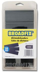 BROADFIX F4C50EC Calzos planos 100x28mm, 4mm, 50 piezas