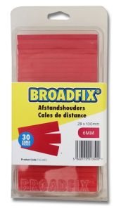 BROADFIX F6C30EC Calzos planos 100x28mm, 6mm, 30 piezas