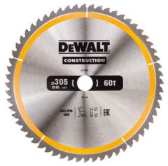 DeWalt Accesorios DT1960-QZ Hoja de sierra circular 305 x 30 x 60T ATB -5Â°