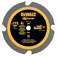 DeWalt Accesorios DT20421-QZ Hoja de sierra circular 115 x 9,5 x 4T Fibrocemento