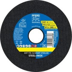 69120943 Disco de corte EHT 115x1,0x22,23 mm recto START STEELOX para acero / acero inoxidable