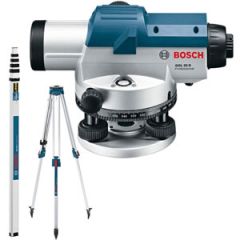 Bosch Professional 06159940AX Instrumento de nivel de burbuja GOL32D + trípode BT160 + tira de medición GR500