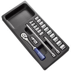 Facom Expert E194678 Módulo de llaves de vaso y accesorios 3/8" - medidas métricas - 20 piezas