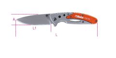 017780018 1778V18 cuchillo plegable, mango de aluminio - en soporte