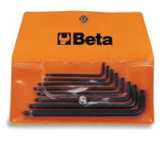 Beta 000970159 97BTX/B8 Juego de llaves angulares de 8 piezas con cabeza esférica y para tornillos Torx® (art. 97BTX) en estuche