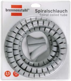 Brennenstuhl 1164360 Manguera en espiral L = 2,5m; Ø = 20mm gris