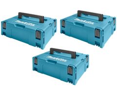 Makita Accesorios M-BOX2PACK Paquete de 3 Systainer Mbox no.2