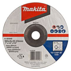 Makita Accesorios A-80949 Disco de amolar 180x6,0mm acero