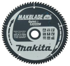 Makita Accesorios B-32605 Hoja de sierra para cortar madera Makblade-Plus 260x30x2,3 80T 5g