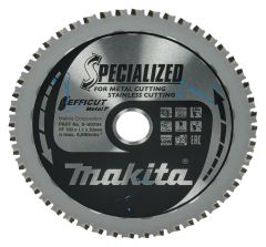 Makita Accesorios B-69294 Hoja de sierra circular acero inoxidable Efficut 150 x 20 x 1,1 48T