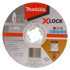 Makita Accesorios E-00418 Disco de corte X-LOCK 125x1,2x22,23mm acero inoxidable 10 piezas