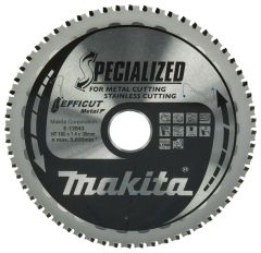 Makita Accesorios E-12843 Hoja de sierra circular acero inoxidable/acero Efficut 185x30x1,4 60T 0g