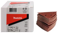 Makita Accesorios P-42628 Hoja de lija 3-K 94 K100 Velcro rojo 50 Piezas