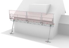 Altrex C500808 MTB DRB Puente triangular modular con protección del borde del techo 6m, altura de la plataforma 4-6m