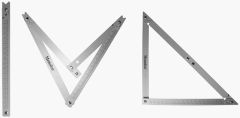 Toolnation Gancho de construcción plegable de aluminio Memo MVH1200, 122x122x172cm, 45° y 90°, en funda de nylon