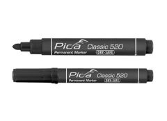 Pica PI52046 Pica 520/46 Marcador permanente 1-4mm redondo negro,10pcs