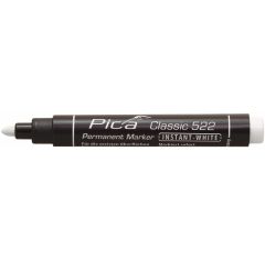 Pica PI52252 Pica 522/52 Rotulador permanente 2-4mm punta redonda blanco,10pcs