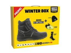 Safety Jogger PROMOARAS Caja de invierno ARAS Zapato de alta seguridad, gorro, guantes y calcetines