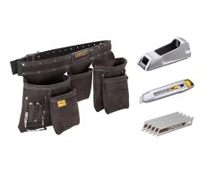 STST1-82728 Juego de herramientas de doble acción de correa con cuchilla y cepillo de bloque
