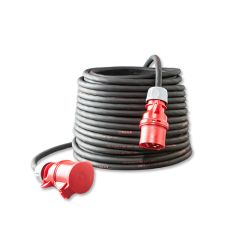 Keraf 105300 cable alargador 5 polos 10 m, 5 x 2,5 mm2 16A