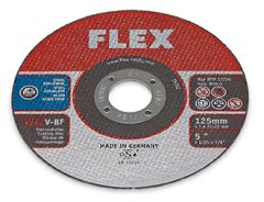 Flex-tools Accesorios 349836 Disco de corte para acero inoxidable 125 x 1 mm por 10 piezas