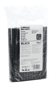 Rapid 51215108 Barra de pegamento negra profesional de 12 mm