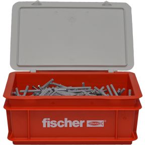Fischer 523728 Taco para clavos N 6 x 80/50 S BOX con cabeza avellanada 300 uds.