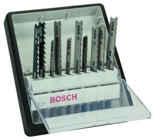 Bosch Professional Accesorios 2607010542 Juego de hojas de sierra de calar Robust Line de 10 piezas para madera y metal