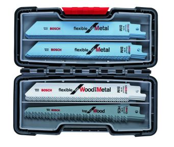 Bosch Professional Accesorios 2607010902 Juego de hojas de sierra para madera y metal Basic 20 piezas en caja