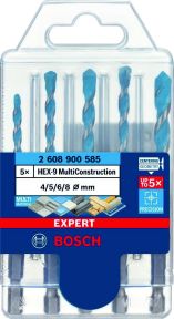 Bosch Professional Accesorios 2608900585 Expert HEX-9 Juego de brocas multiconstrucción 4/5/6/6/8 mm 5 piezas